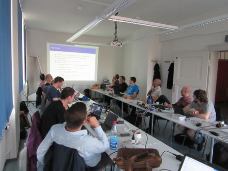 Vasilij shows GUI stuff.